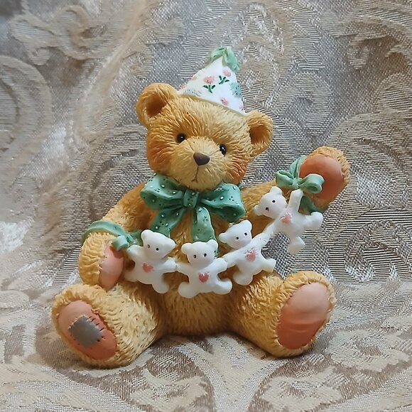 Cherished Teddies Unfolding Happy Wished Four You 1992 P. Hillman - Picture 1 of 6